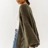 CALISTA Maren Cable-Knit Cardigan In Olive - FINAL SALE Outerwear 1 CALISTA Maren Cable-Knit Cardigan In Olive - FINAL SALE Outerwear