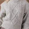 Sweaters Vero Moda Helga Cable-Knit Sweater In Grey - FINAL SALE