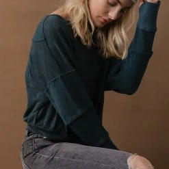 SINA Galilea Patch Top In Teal 15 SINA Galilea Patch Top In Teal