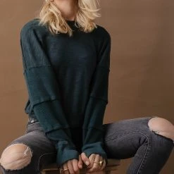 SINA Galilea Patch Top In Teal