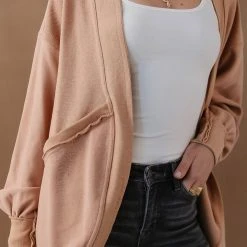 SINA Mariana Cardigan In Coral - FINAL SALE Outerwear