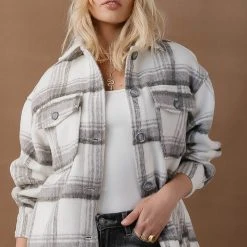 Fresh Markdowns Vero Moda Wren Plaid Shacket - FINAL SALE