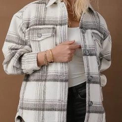 Fresh Markdowns Vero Moda Wren Plaid Shacket - FINAL SALE