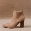 FREE SOUL/MIRACLE MILE Finley Heeled Boots In Nude