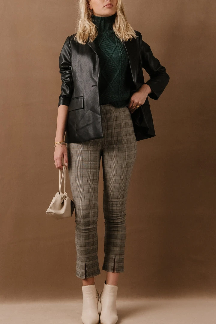 BAEVELY Jeffery Plaid Pants In Brown 4 BAEVELY Jeffery Plaid Pants In Brown