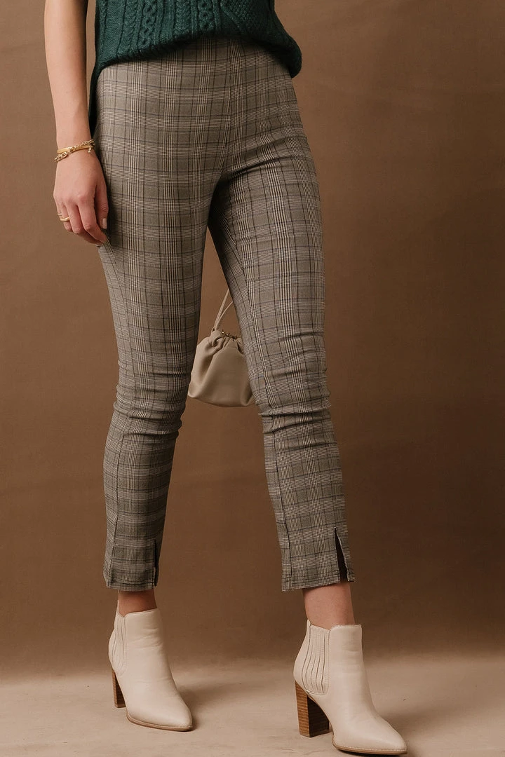 BAEVELY Jeffery Plaid Pants In Brown 3 BAEVELY Jeffery Plaid Pants In Brown