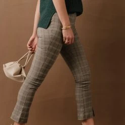 BAEVELY Jeffery Plaid Pants In Brown 14 BAEVELY Jeffery Plaid Pants In Brown
