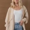 SINA Outerwear Mariana Cardigan In Natural - FINAL SALE