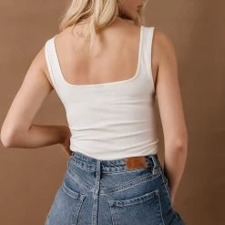 Vero Moda Huntley Tank Top In Ivory