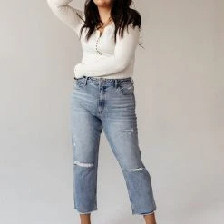 PLASTIC Vervet Beverley Straight Leg Denim- FINAL SALE 36 PLASTIC Vervet Beverley Straight Leg Denim- FINAL SALE