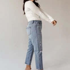 PLASTIC Vervet Beverley Straight Leg Denim- FINAL SALE 39 PLASTIC Vervet Beverley Straight Leg Denim- FINAL SALE
