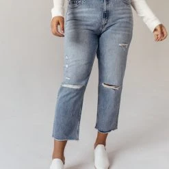 PLASTIC Vervet Beverley Straight Leg Denim- FINAL SALE 38 PLASTIC Vervet Beverley Straight Leg Denim- FINAL SALE