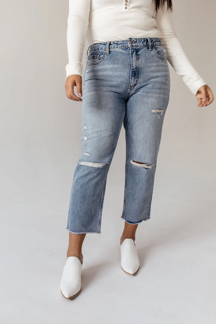 PLASTIC Vervet Beverley Straight Leg Denim- FINAL SALE 17 PLASTIC Vervet Beverley Straight Leg Denim- FINAL SALE