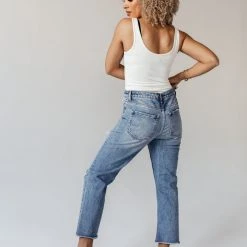 PLASTIC Vervet Beverley Straight Leg Denim- FINAL SALE 42 PLASTIC Vervet Beverley Straight Leg Denim- FINAL SALE