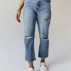 PLASTIC Vervet Beverley Straight Leg Denim- FINAL SALE 43 PLASTIC Vervet Beverley Straight Leg Denim- FINAL SALE