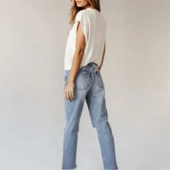 PLASTIC Vervet Beverley Straight Leg Denim- FINAL SALE 33 PLASTIC Vervet Beverley Straight Leg Denim- FINAL SALE