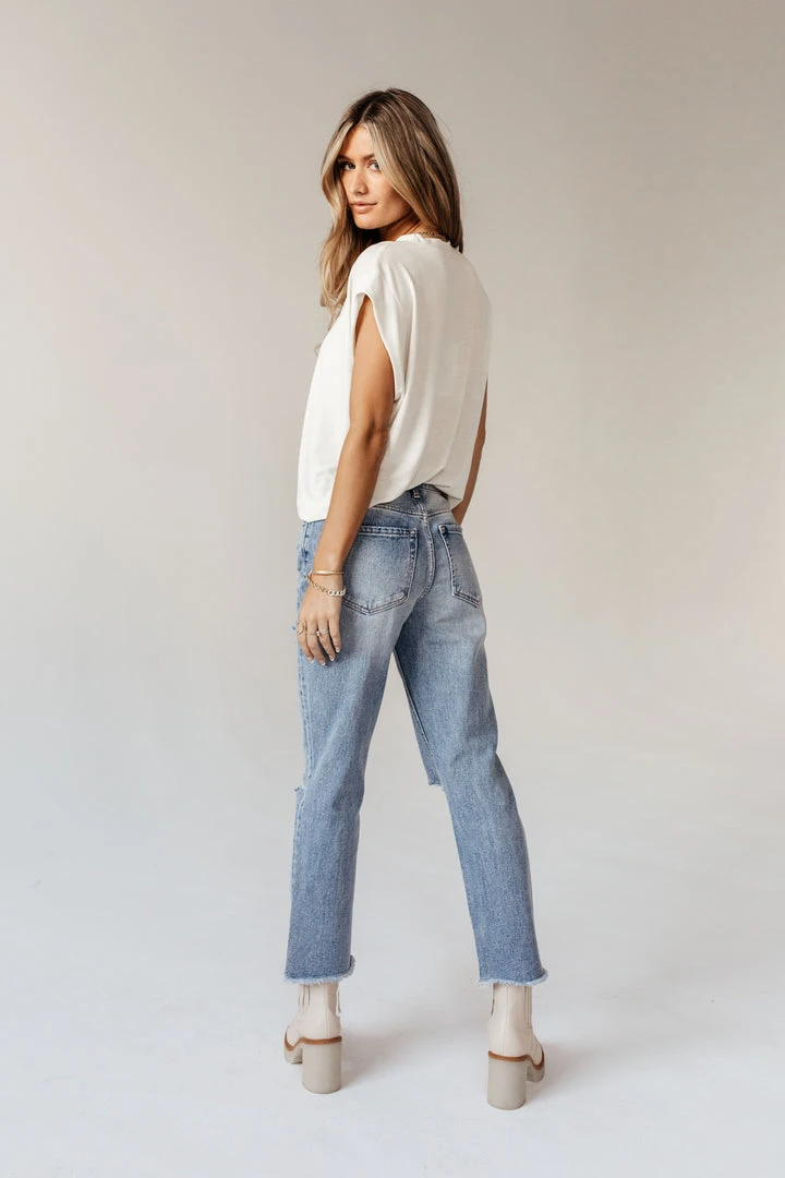 PLASTIC Vervet Beverley Straight Leg Denim- FINAL SALE 12 PLASTIC Vervet Beverley Straight Leg Denim- FINAL SALE