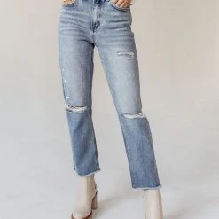 PLASTIC Vervet Beverley Straight Leg Denim- FINAL SALE 28 PLASTIC Vervet Beverley Straight Leg Denim- FINAL SALE