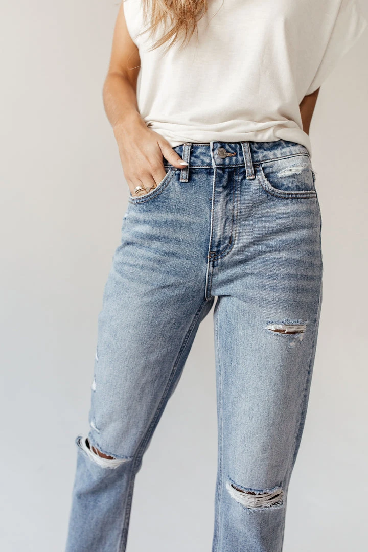 PLASTIC Vervet Beverley Straight Leg Denim- FINAL SALE 9 PLASTIC Vervet Beverley Straight Leg Denim- FINAL SALE