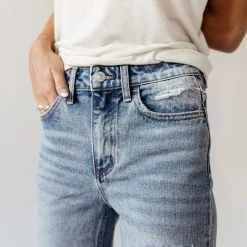 PLASTIC Vervet Beverley Straight Leg Denim- FINAL SALE 35 PLASTIC Vervet Beverley Straight Leg Denim- FINAL SALE