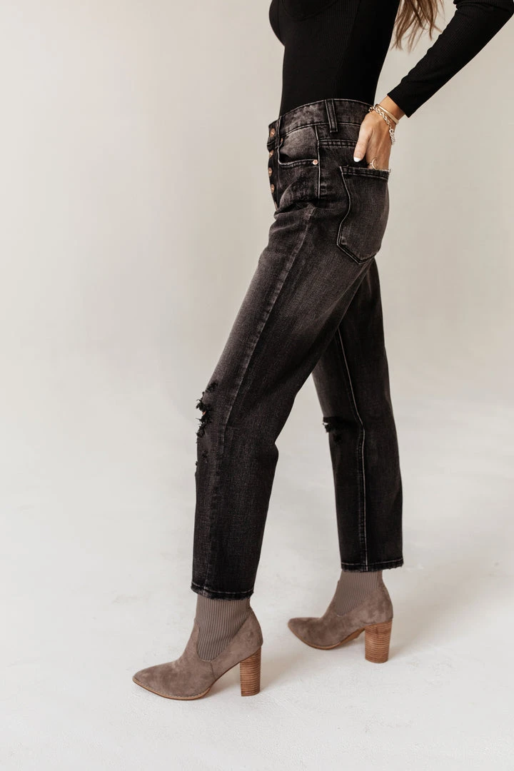 KANCAN Bentley Distressed Straight Leg Denim- FINAL SALE Fresh Markdowns 7 KANCAN Bentley Distressed Straight Leg Denim- FINAL SALE Fresh Markdowns