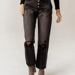 KANCAN Bentley Distressed Straight Leg Denim- FINAL SALE Fresh Markdowns 25 KANCAN Bentley Distressed Straight Leg Denim- FINAL SALE Fresh Markdowns