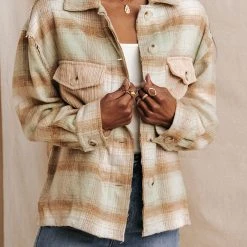 WELLMADE INC Lynne Shirt Jacket Outerwear