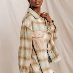 WELLMADE INC Lynne Shirt Jacket Outerwear