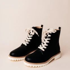 FREE SOUL/MIRACLE MILE Aurora Combat Boots In Brown