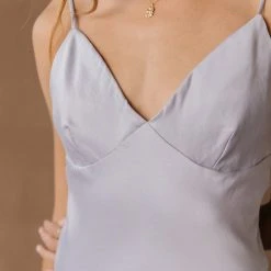 Vero Moda Aria Slip Dress In Silver 11 Vero Moda Aria Slip Dress In Silver