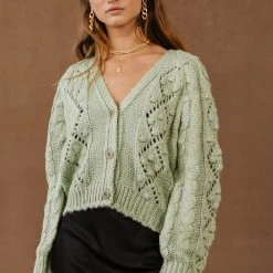 SINA Tamara Button Down Cardigan In Lavender - FINAL SALE 17 SINA Tamara Button Down Cardigan In Lavender - FINAL SALE