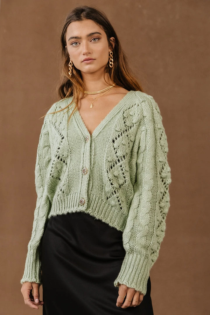 SINA Tamara Button Down Cardigan In Lavender - FINAL SALE 10 SINA Tamara Button Down Cardigan In Lavender - FINAL SALE