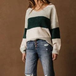 Vero Moda Layla Sweater In Green - FINAL SALE