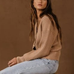 PROMESA Alanna Cardigan In Taupe - FINAL SALE 13 PROMESA Alanna Cardigan In Taupe - FINAL SALE