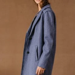 Vero Moda Joslyn Coat In Navy - FINAL SALE