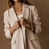 PROMESA Camari Corduroy Blazer In Cream - FINAL SALE