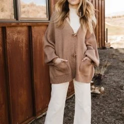 DREAMERS BY DEBUT Jorgie Cardigan In Mocha - FINAL SALE Outerwear 16 DREAMERS BY DEBUT Jorgie Cardigan In Mocha - FINAL SALE Outerwear