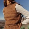 Sweaters Vero Moda Leona Sweater Vest In Camel - FINAL SALE