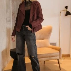 LISTICLE Hudson Corduroy Moto Jacket - FINAL SALE