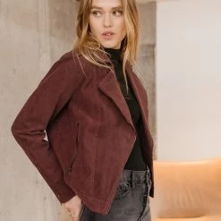 LISTICLE Hudson Corduroy Moto Jacket - FINAL SALE
