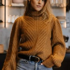 Vero Moda Everleigh Sweater In Brown - FINAL SALE Sweaters