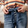 KanCan Tie Waist Skinny Denim- FINAL SALE