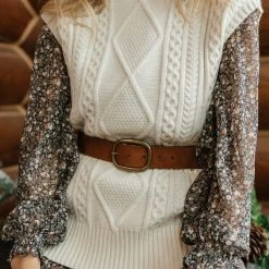 Vero Moda Viktoria High Neck Vest In Emerald - FINAL SALE Sweaters