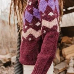 Sweaters Vero Moda Bessie Sweater In Burgundy - FINAL SALE