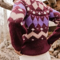 Sweaters Vero Moda Bessie Sweater In Burgundy - FINAL SALE