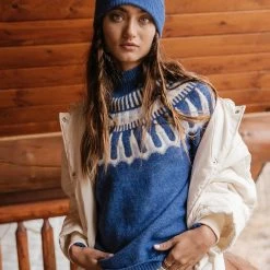 Vero Moda Amora Sweater In Blue - FINAL SALE