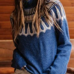 Vero Moda Amora Sweater In Blue - FINAL SALE