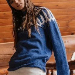 Vero Moda Amora Sweater In Blue - FINAL SALE