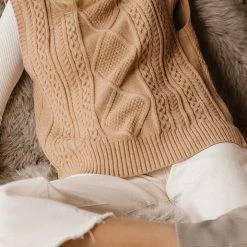 Vero Moda Viktoria High Neck Vest In Emerald - FINAL SALE Sweaters