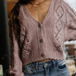 SINA Tamara Button Down Cardigan In Lavender - FINAL SALE 16 SINA Tamara Button Down Cardigan In Lavender - FINAL SALE